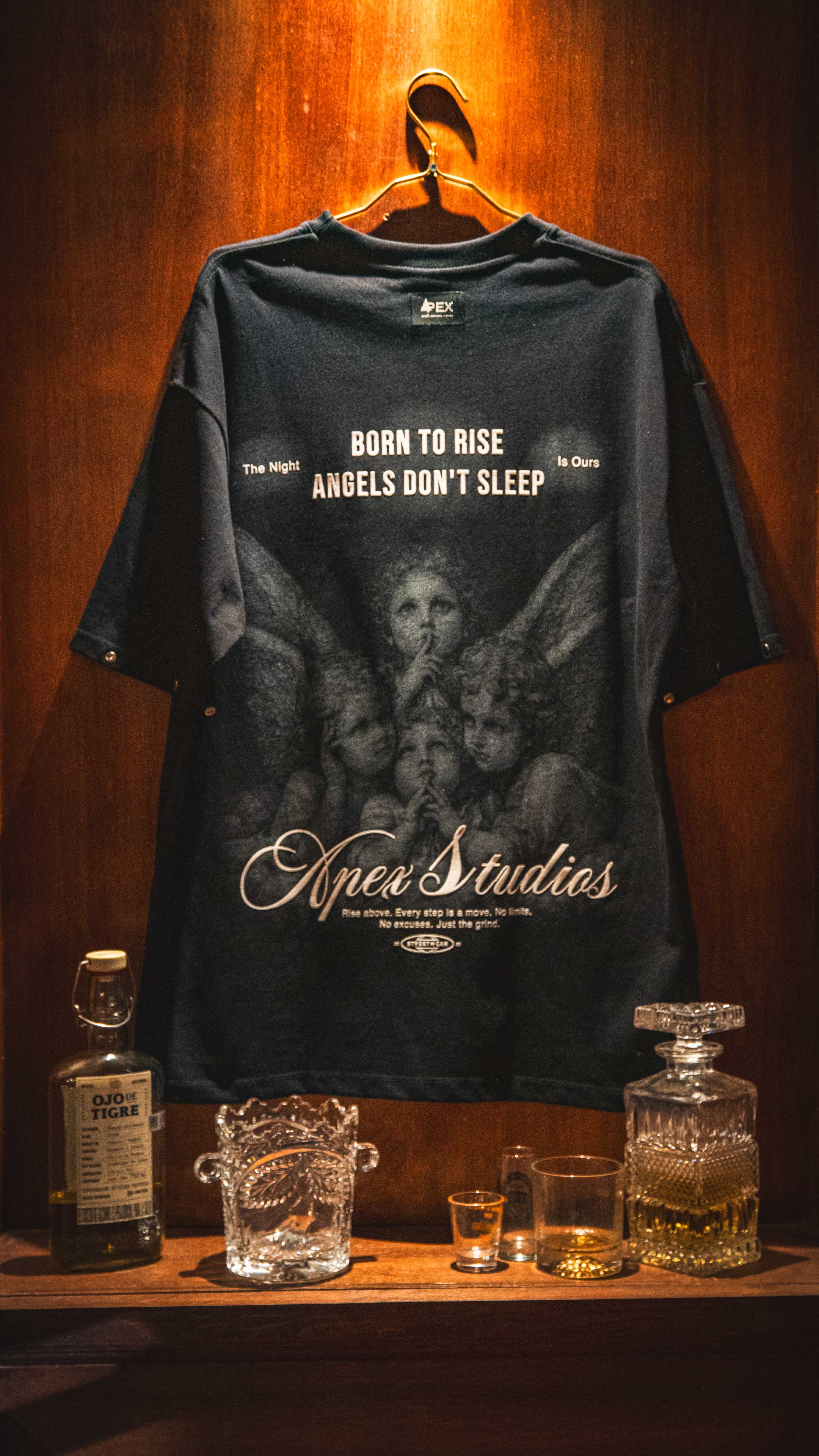 ANGELS DON’T SLEEP— OVERSIZE TEE