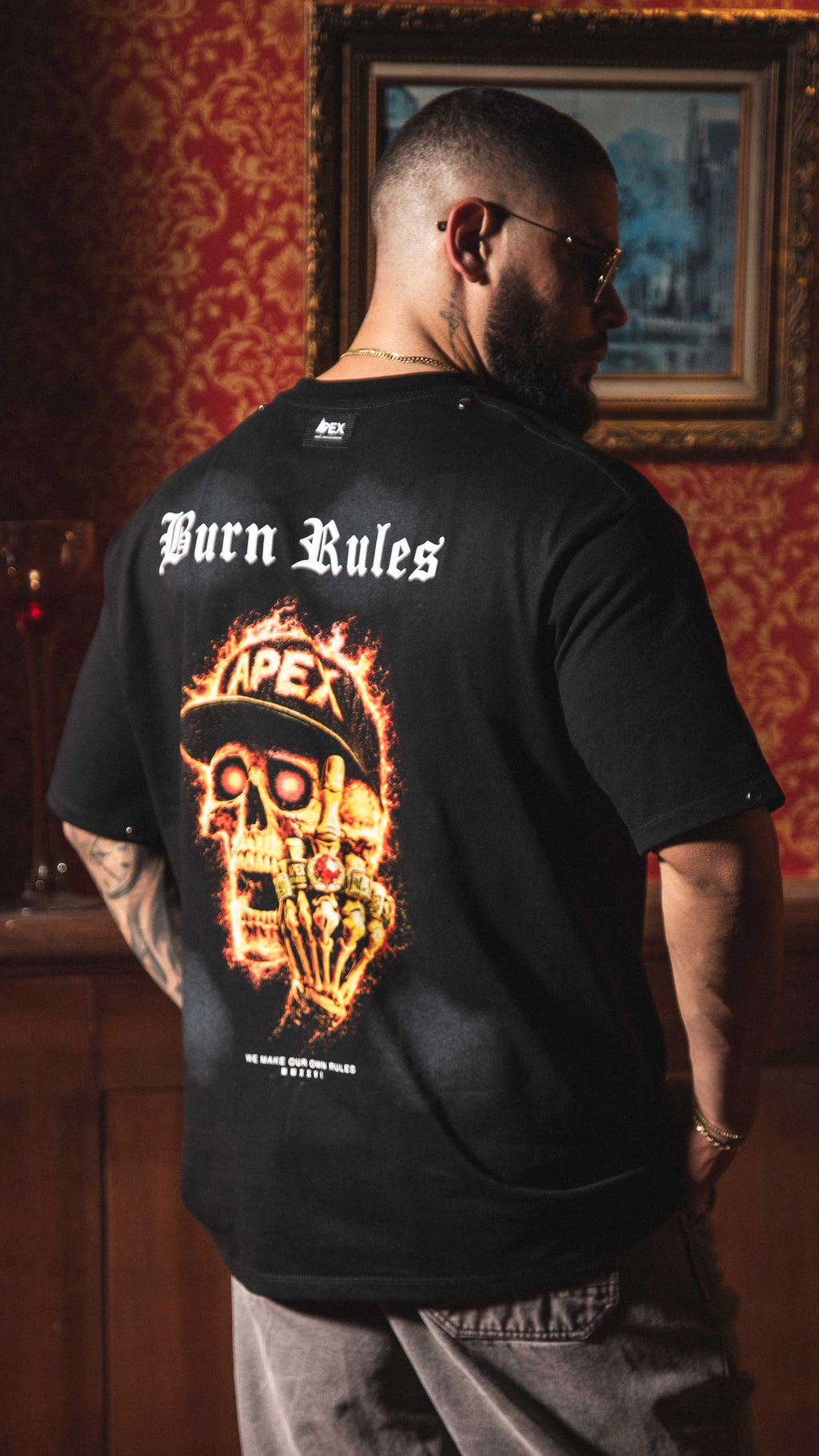 BURN RULES — OVERSIZE TEE