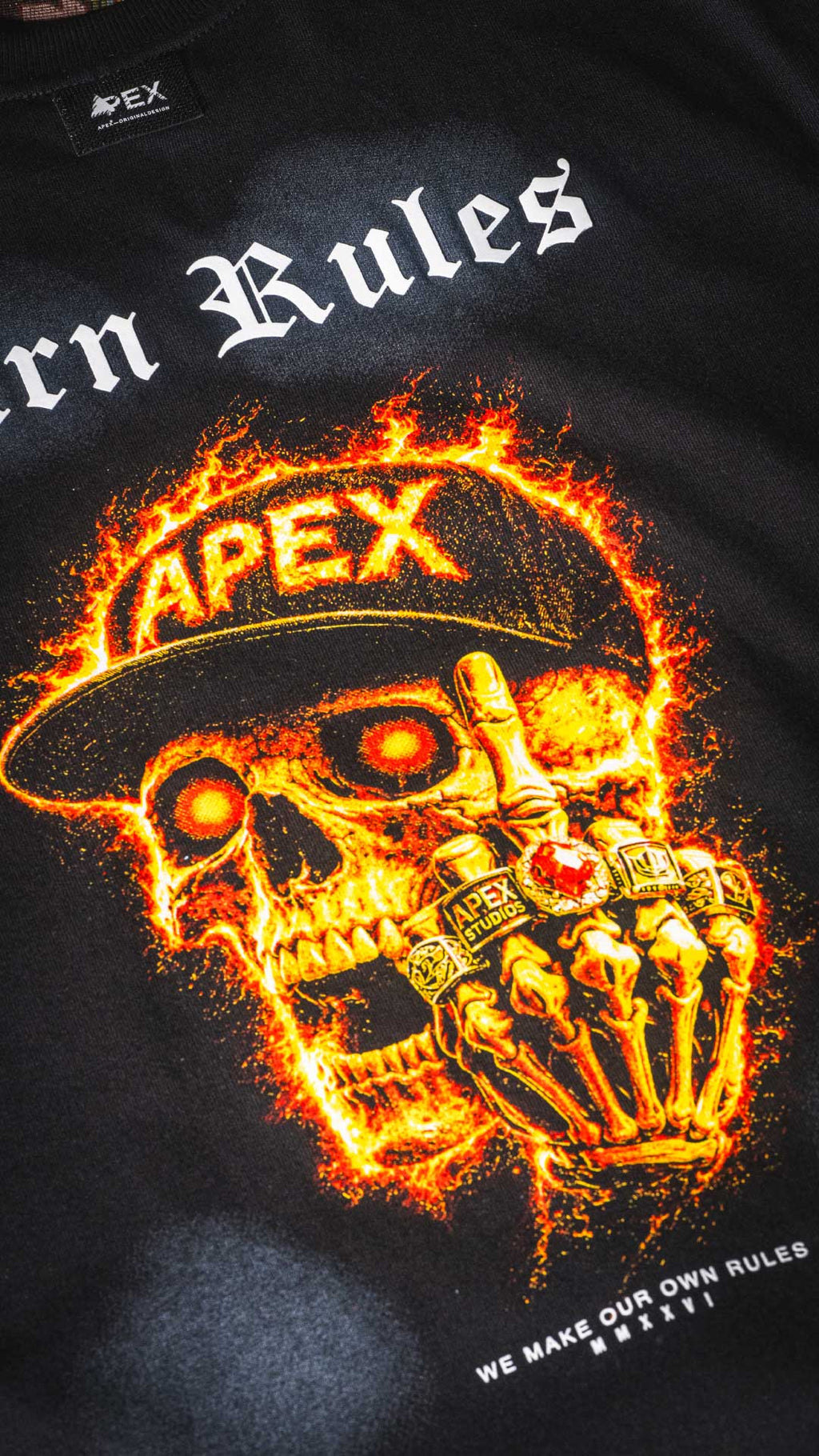 BURN RULES — OVERSIZE TEE
