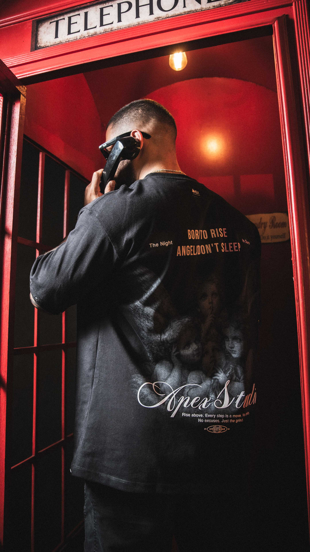 ANGELS DON’T SLEEP— OVERSIZE TEE