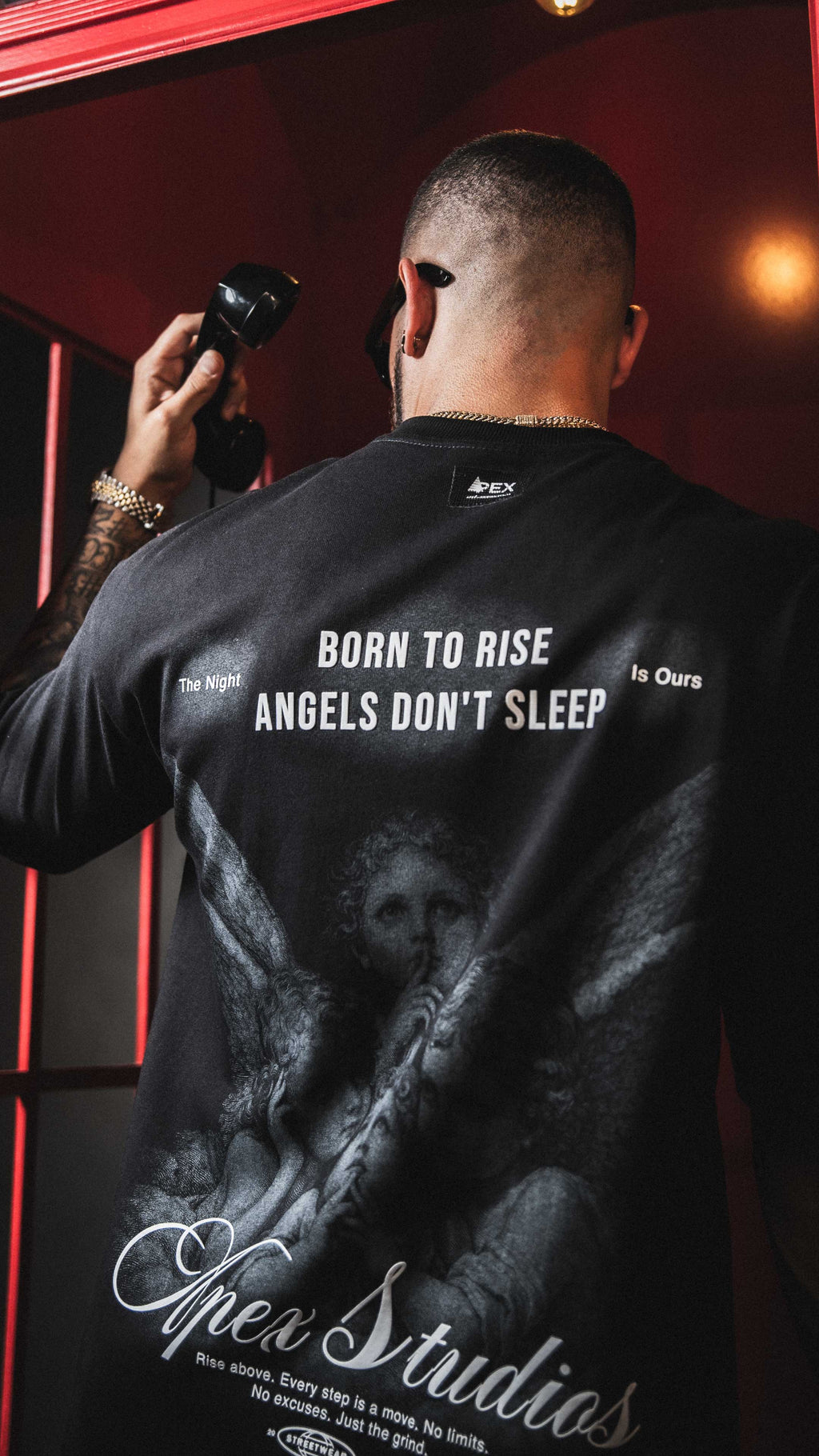 ANGELS DON’T SLEEP— OVERSIZE TEE